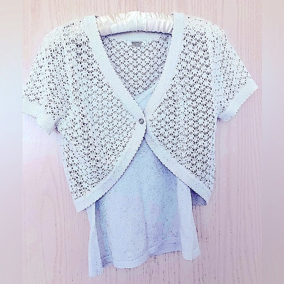 Wanko Metalic Silver Cami Set - Picture 3 of 12